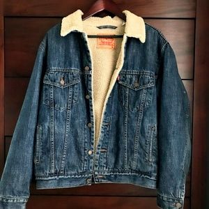 {Levi's} Vintage Denim Sherpa Trucker Jacket